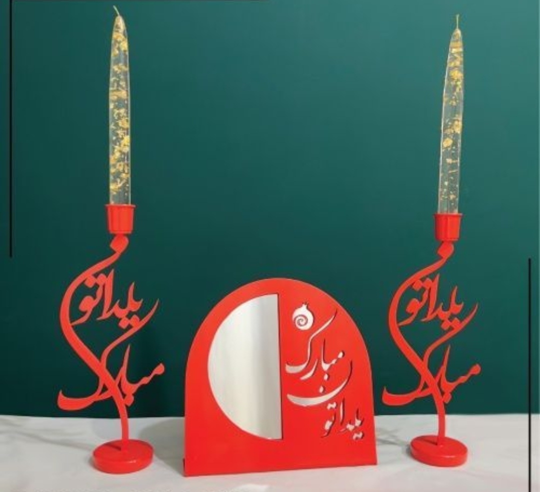 جاشمعی مدرن رومیزی(ست سه تیکه)