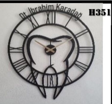 ساعت طرح دندان  مدرن