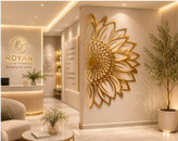 تابلو لیزری مدرن طرح آفتابگردان. نمادانرژی ،امیدوشکوفاهی
